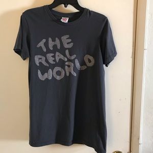 🌏The Real World graphic t, sz M Urban outfitters
